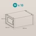 Miniatyrbild 4 av 5: Skokartonger, 18-pack, 33,5x23,2x14,3 cm, Transparent Vit