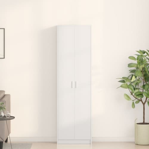 Garderob Vit 55x25x189 cm Ingenjörsträ