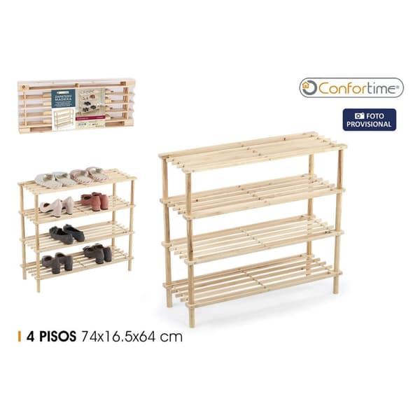 Skobenk Confortime 74 x 26,5 x 64 cm (4 enheter)