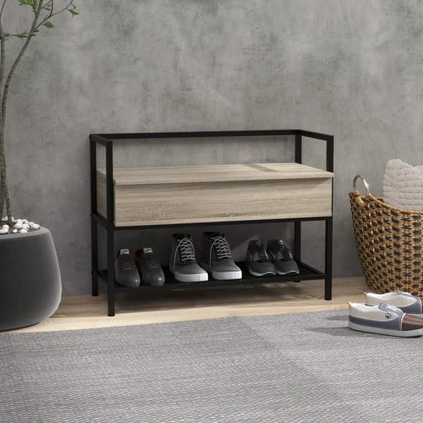 Rootz Shoe Bench Opbevaringshylde - Sko rack - Skjult rum - Moderne design - 84 cm x 39,5 cm x 61 cm