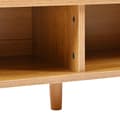 Pikkukuva 10 / 11: Kenkäkaappi / senkki / säilytyskaappi säädettävillä hyllyillä – Minimalistinen valkoinen allaskaappi massiivipuisilla jaloilla – 99x90x35 cm