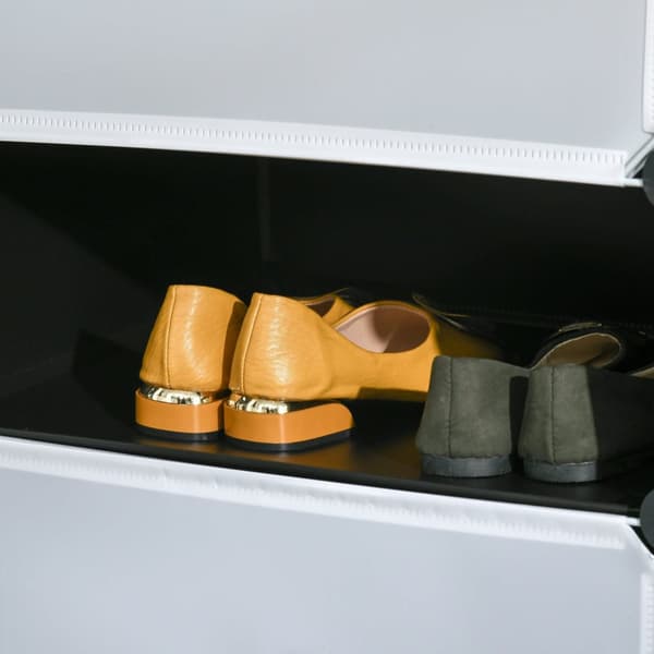 Rootz Modular Shoe Shelf System - Opbevaringsstativ - Skoarrangør - Tilpasbart design - 49 cm x 36,5 cm x 108 cm