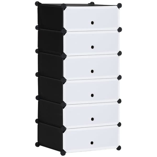 Rootz Modular Shoe Shelf System - Opbevaringsstativ - Skoarrangør - Tilpasbart design - 49 cm x 36,5 cm x 108 cm