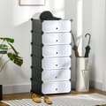 Miniatyrbillede 2 af 10: Rootz Modular Shoe Shelf System - Opbevaringsstativ - Skoarrangør - Tilpasbart design - 49 cm x 36,5 cm x 108 cm