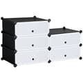 Miniatyrbillede 1 af 10: Rootz Modular Shoe Shelf System - Opbevaringsstativ - Skoarrangør - Tilpasbart design - 49 cm x 36,5 cm x 108 cm