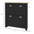 Miniatyrbillede 3 af 6: Rootz Shoe Cabinet - Shoe Rack - Indgangsarrangør - Rumbesparende design - 79 cm x 23 cm x 90,5 cm