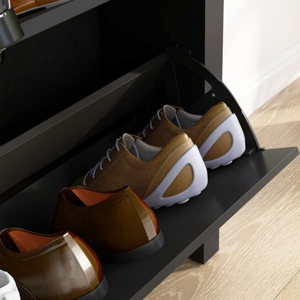 Rootz Shoe Cabinet - Shoe Rack - Indgangsarrangør - Rumbesparende design - 79 cm x 23 cm x 90,5 cm