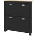 Miniatyrbillede 1 af 6: Rootz Shoe Cabinet - Shoe Rack - Indgangsarrangør - Rumbesparende design - 79 cm x 23 cm x 90,5 cm