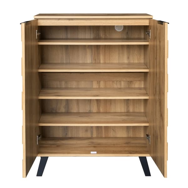 Skoskab i moderne design med 5 rum – 80,5 x 35 x 109,5 cm, justerbare hylder