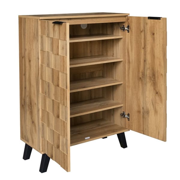 Skoskab i moderne design med 5 rum – 80,5 x 35 x 109,5 cm, justerbare hylder