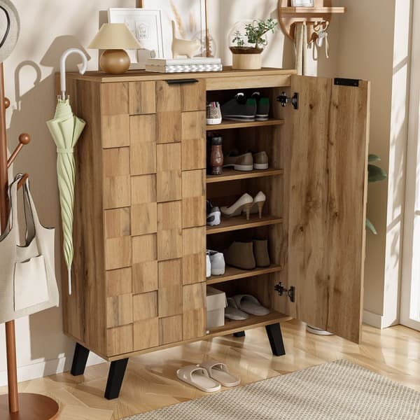 Skoskab i moderne design med 5 rum – 80,5 x 35 x 109,5 cm, justerbare hylder