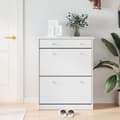 Miniatyrbild 1 av 2: Skoskåp ALTA vit 77x35x96 cm massiv furu