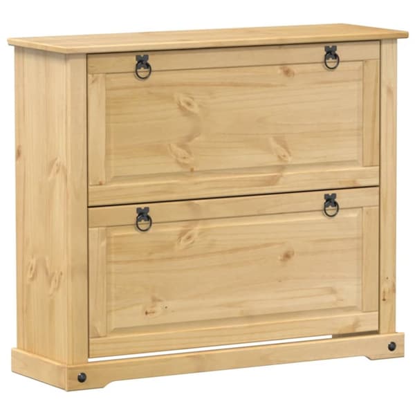 Skoskåp Corona 99x32x85 cm massiv furu