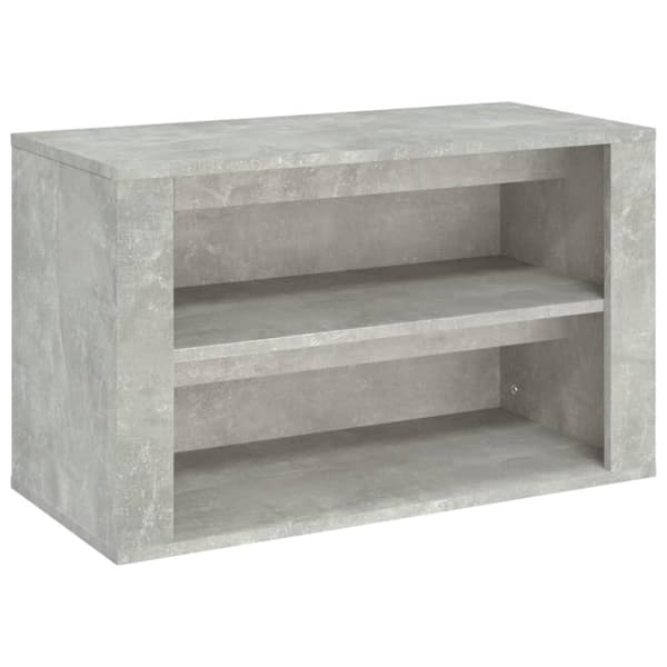 Skohylla betonggrå 75x35x45 cm konstruerat trä