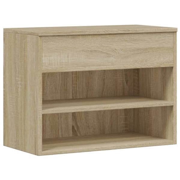 Skobänk sonoma-ek 60x30x45 cm konstruerat trä