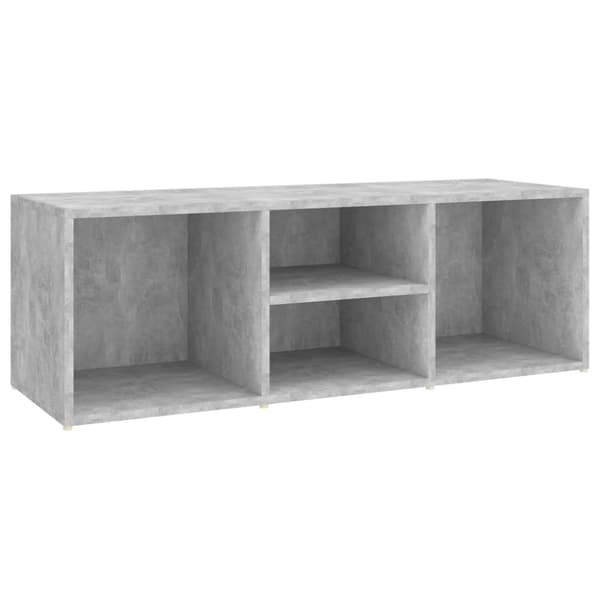 Skoförvaringsbänk betonggrå 105x35x35 cm konstruerat trä
