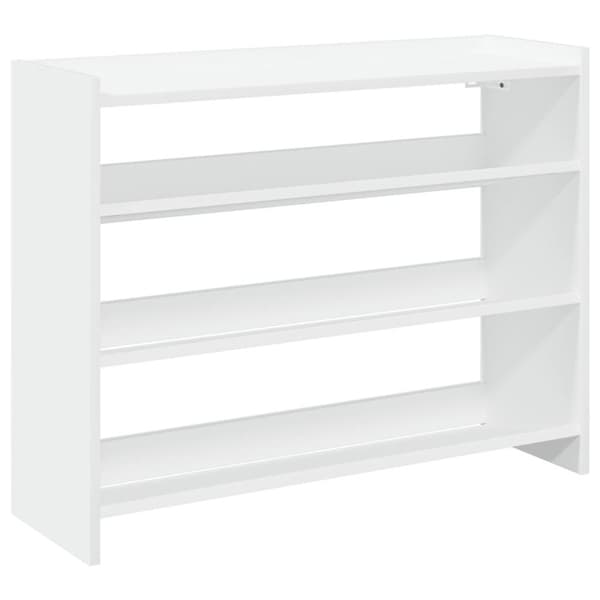 Skohylla vit 80x25x61,5 cm konstruerat trä