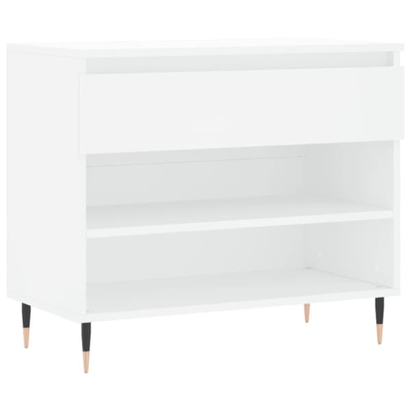 Skoskåp vit 70x36x60 cm konstruerat trä