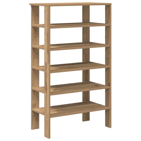 Skohylla ek 61x32x105 cm konstruerat trä