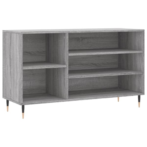 Skoskåp grå sonoma 102x36x60 cm konstruerat trä