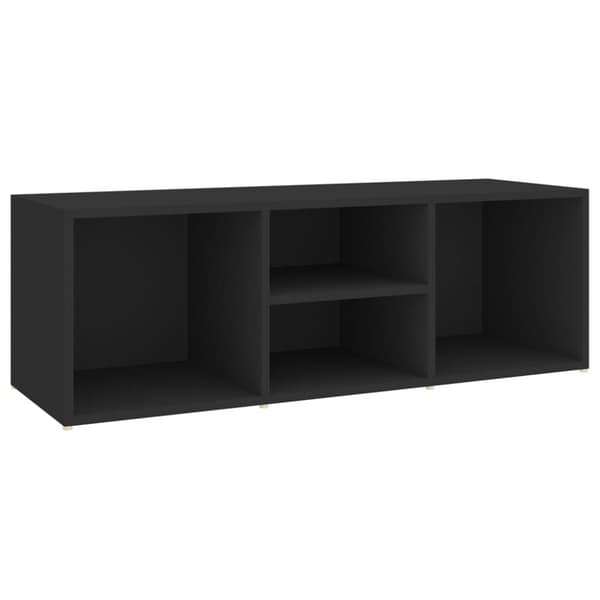 Skoförvaringsbänk svart 105x35x35 cm konstruerat trä