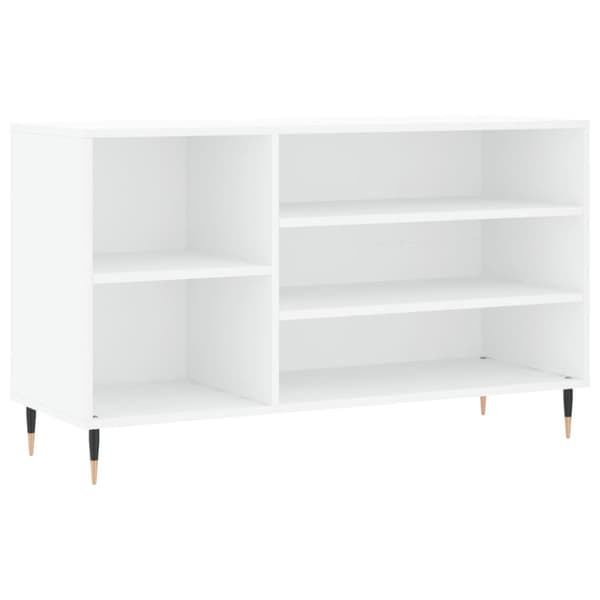 Skoskåp vit 102x36x60 cm konstruerat trä