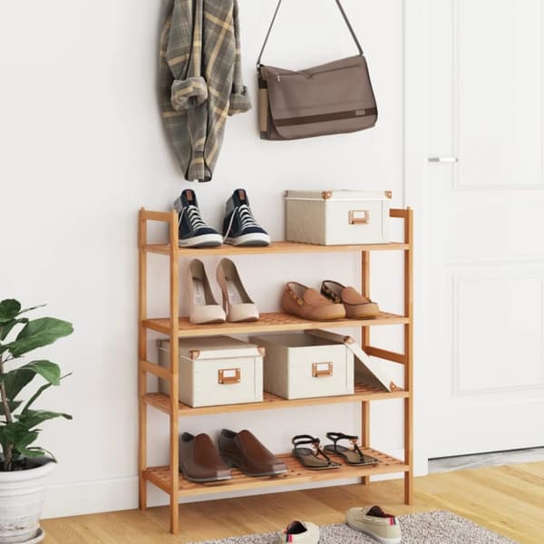 Skohyllor 2 st 69x27x41 cm massivt valnötsträ