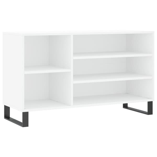 Skoskåp vit 102x36x60 cm konstruerat trä