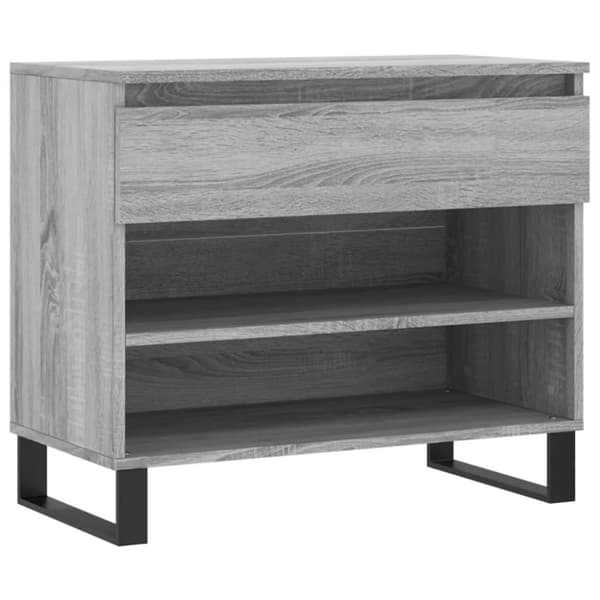 Skoskåp grå sonoma 70x36x60 cm konstruerat trä