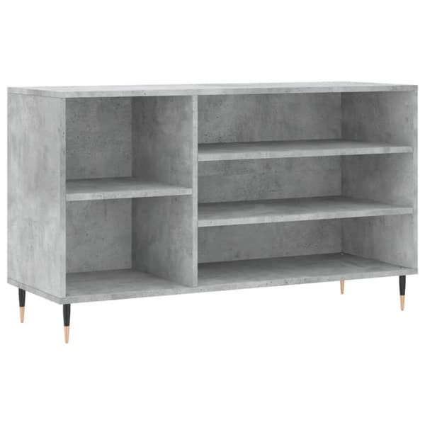 Skoskåp betonggrå 102x36x60 cm konstruerat trä