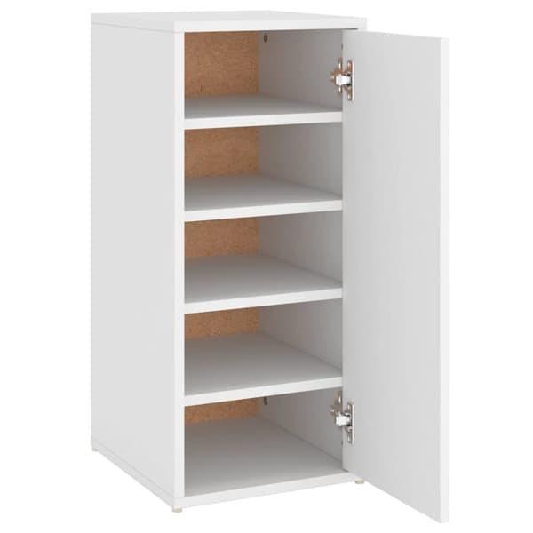 Skoskåp vit 32x35x70 cm konstruerat trä