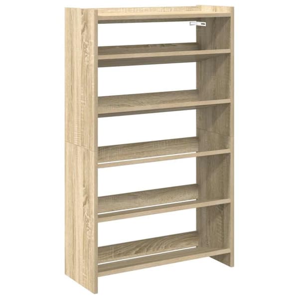 Skohylla sonoma-ek 60x25x100 cm konstruerat trä