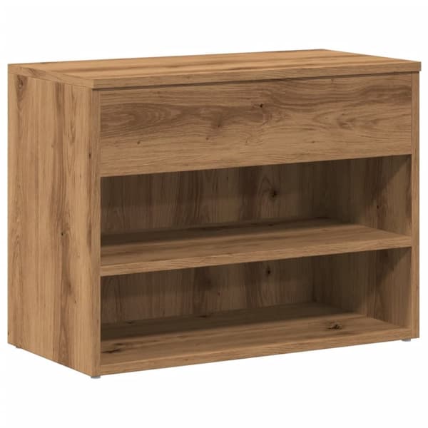 Skobänk artisan ek 60x30x45 cm konstruerat trä