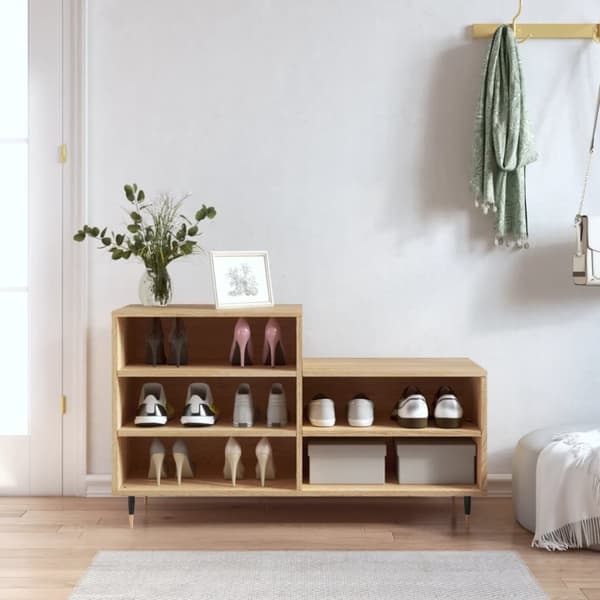 Skohylla sonoma-ek 102x36x60 cm konstruerat trä
