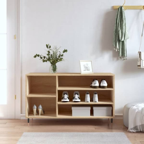 Skohylla sonoma-ek 102x36x60 cm konstruerat trä
