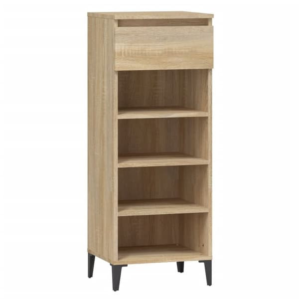 Skohylla sonoma-ek 40x36x105 cm konstruerat trä