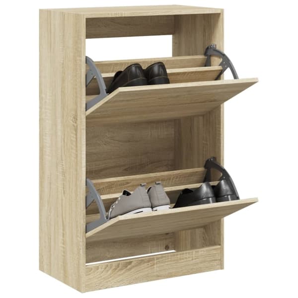 Skohylla sonoma-ek 60x34x96,5 cm konstruerat trä