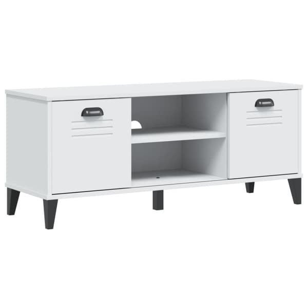 Skobänk VIKEN vit 106x35x45 cm konstruerat trä