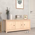 Miniatyrbild 1 av 2: Skoskåp 110x38x45,5 cm massiv furu