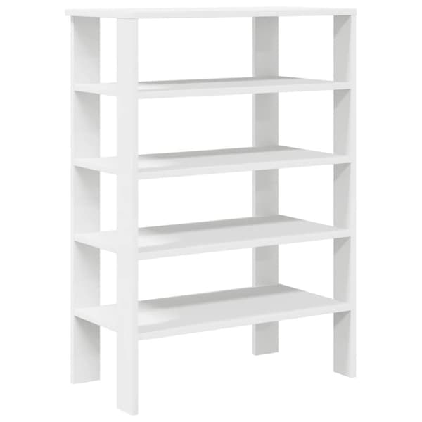 Skohylla vit 61x32x87,5 cm konstruerat trä