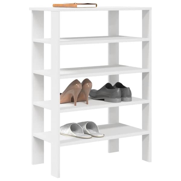 Skohylla vit 61x32x87,5 cm konstruerat trä