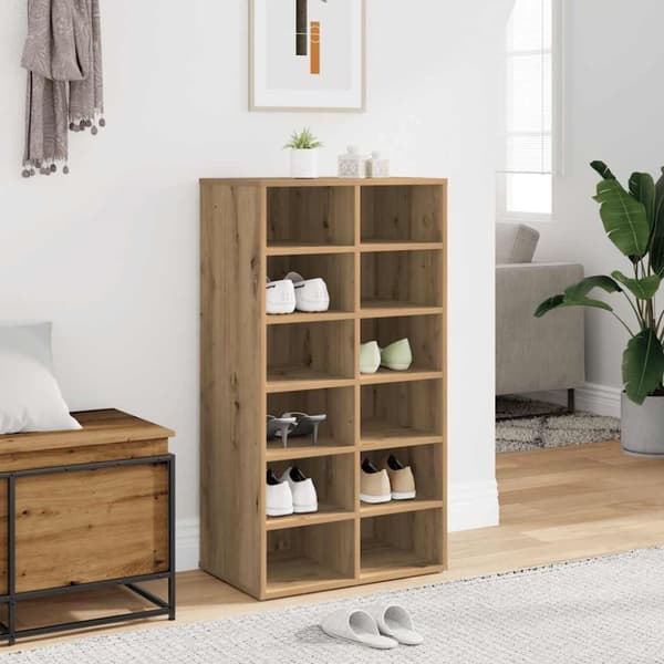 Skohylla artisan ek 54x34x100,5 cm konstruerat trä