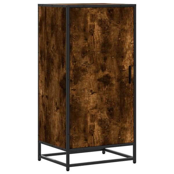 Skohylla rökfärgad ek 48x38x97,5 cm konstruerat trä