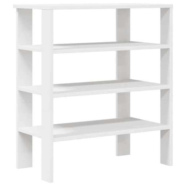 Skohylla vit 61x32x70 cm konstruerat trä