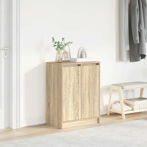 Skoskåp sonoma ek 57x34x76 cm konstruerat trä