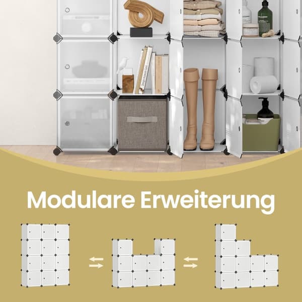 Plank System - Shoe Rack - Døre - 12 terninger