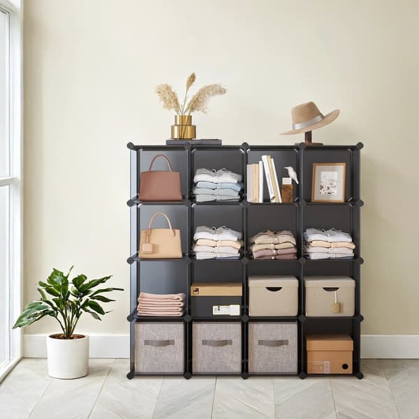Sko rack - DIY - 16 terninger - 31 x 123 x 123 cm