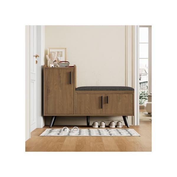 Modern skåp för skor Skåp för skor Skåp för skor med tre förvaringsdörrar L100/T34/H69 cm