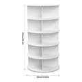 Miniatyrbillede 2 af 2: 360 Grad Drejelig Skohylde, Pladsbesparende Design, Nem Adgang,Hvid farve