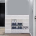 Miniatyrbillede 2 af 4: Skoopbevaringskasser, Stabelbart design, Gennemsigtige skuffer, Pladsbesparende